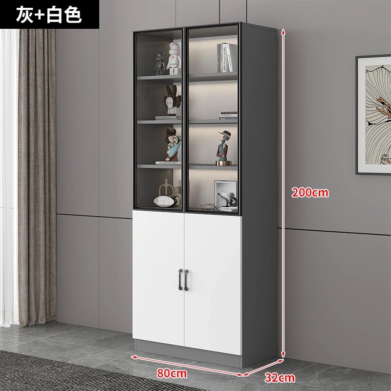 书柜玻璃门家用展示柜一体书房书橱落地式办公文件柜防尘摆件柜子,搬运/仓储/物流设备,机械式停车设备（立体停车库）,淘宝优惠券,粉丝福利购,淘宝优惠卷