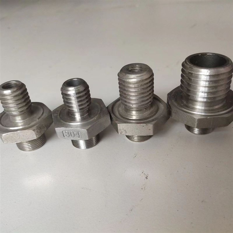 压滤机配件隔膜滤板气嘴不锈钢压榨管接头进气管对丝24*3 22*1.5