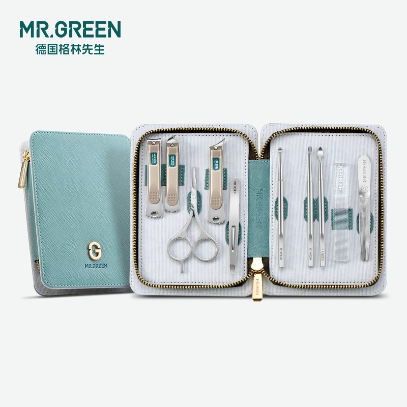 Mrg.reen指甲刀套装指甲剪甲沟钳修脚工具家用女男士灰炎