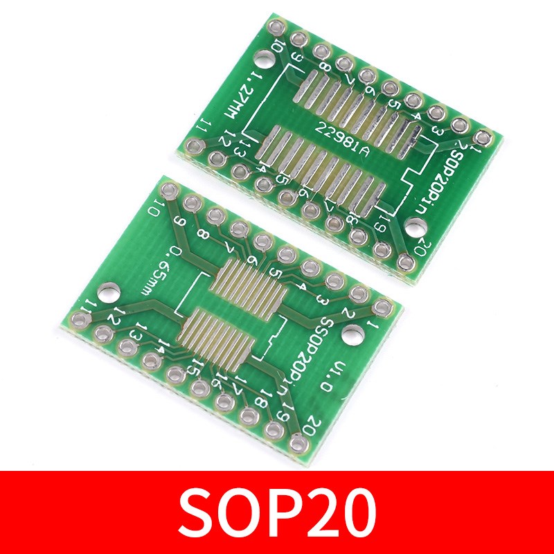 SOP转DIP转接板8/10/16SSOP20/28SOT223QFP32QFN44/48TQFP64FPC40