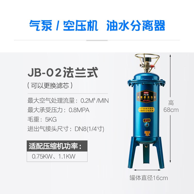 新款飓霸过滤器无声油水分离器配件高压气泵净化器螺杆注塑过滤器
