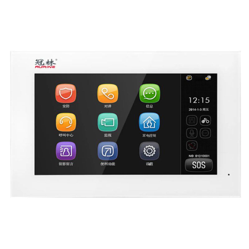 冠林可视楼宇对讲系统室内分机GL8-V2门禁米立ML8-V7S/F5/V10C/V6