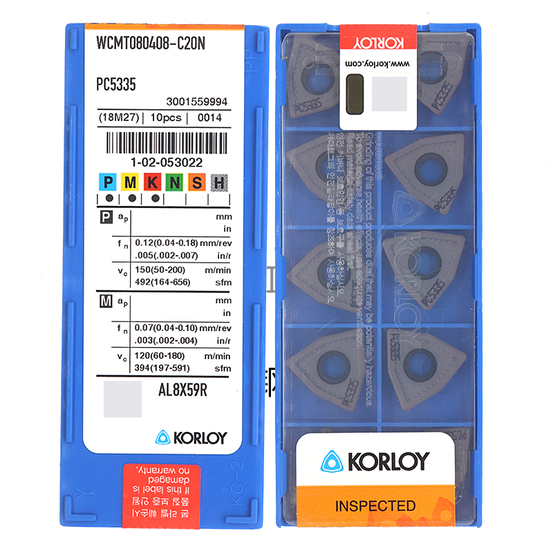 克洛伊U钻刀片WCMT030208/0402x08/050308/06T308-C20N PC5335