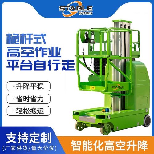 SWX全自走桅杆式高空单桅作业平台厂房用高空作业平台升降机