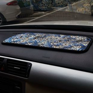 JDM日本和风汽车改装 通用中控仪表台垫避光垫后窗板饰防滑置物垫