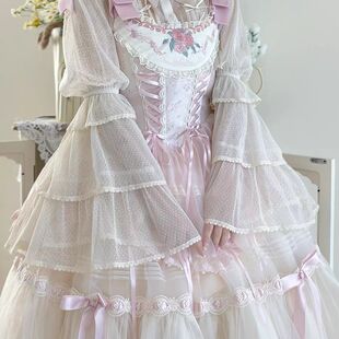 冰淇淋点纱内搭lolita可爱百搭长袖内搭日常jsk内搭夏日薄纱打底