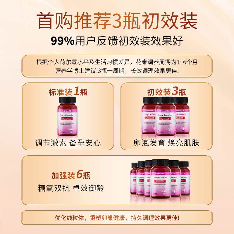 永恩QQYPqq60粒卵AD性+护理美颜细胞女更年期卵巢N黄金功能怀宝宝