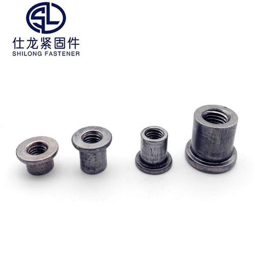 T型焊接螺母台阶圆螺母对锁螺母法兰盘圆柱螺母冷镦铁板t帽M6M8