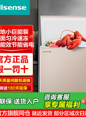 海信145L冰柜家用小型冷冻柜大容量省电冷柜商用保鲜冷藏囤货冰箱