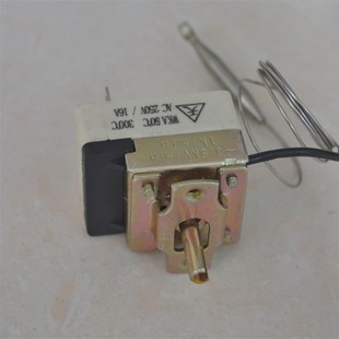 电炸锅配件控温表0-300度自动恒温器油炸锅控温器带探头