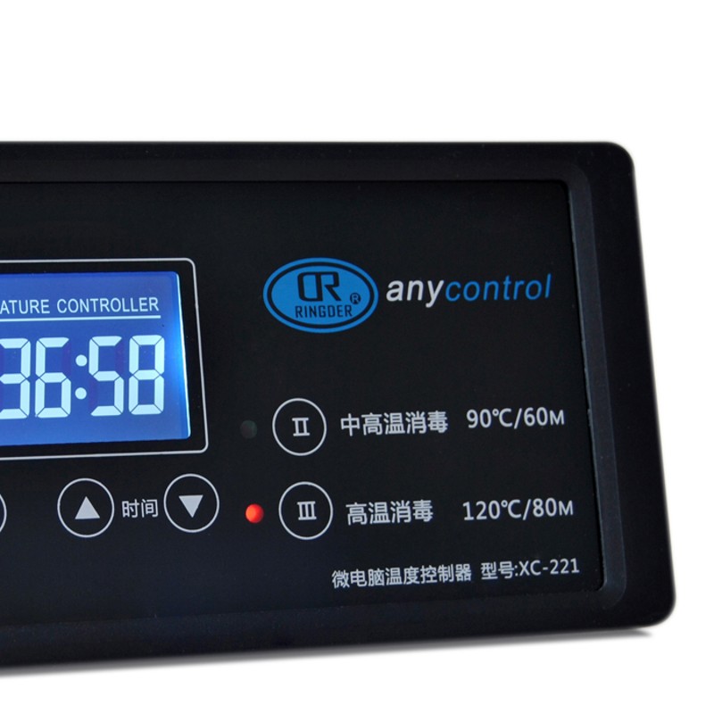 高端智能商用热风消毒柜温控器XC-221电子定时器触摸按键加热温控