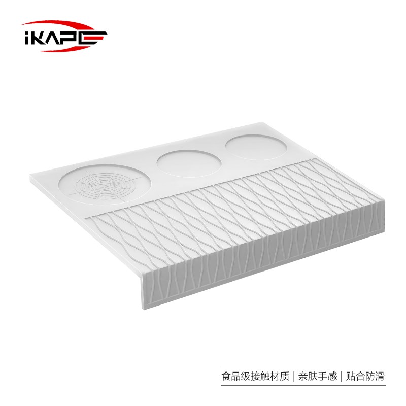 IKAPE印章硅胶垫 粉锤垫吧台垫直角收纳垫 咖啡手柄压粉垫无异味图片