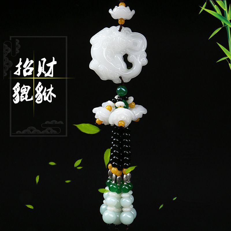汽车挂件貔貅玉石车挂车内挂饰吊饰2025新款车载饰品男士高档车上
