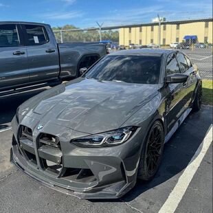 G82前杠扰流前唇后唇侧裙前铲 G80 适用于宝马M3 M4外观包围改装