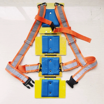 矿用工程防砸安全背夹矿工作业保护脊背护甲反光背带安全背夹