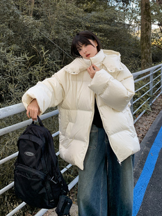 清仓 秋冬季 超轻无负担 重工有型连帽羽绒服女保暖防风厚外套服