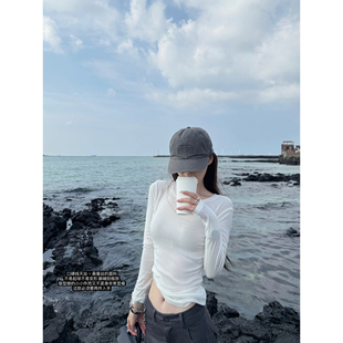 t恤春夏 半永jiu面膜t可多色囤天丝桑蚕丝纸片人奶欲长袖 LIL CHER