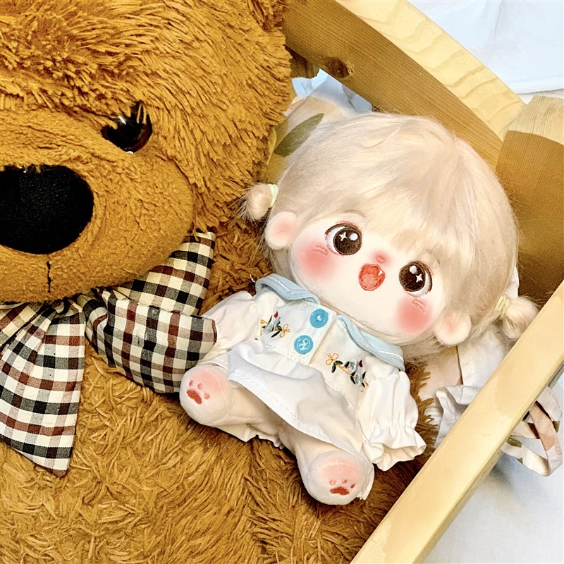 ?上新无属性棉花娃衣裙叽20CM/A10cm娃衣裙子胖胖体可穿单品包邮