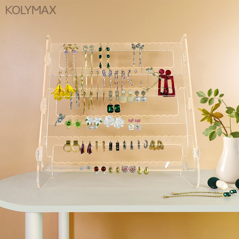 耳环耳钉透明亚克力精品展示架首饰架大容量饰品店陈列多层收纳架
