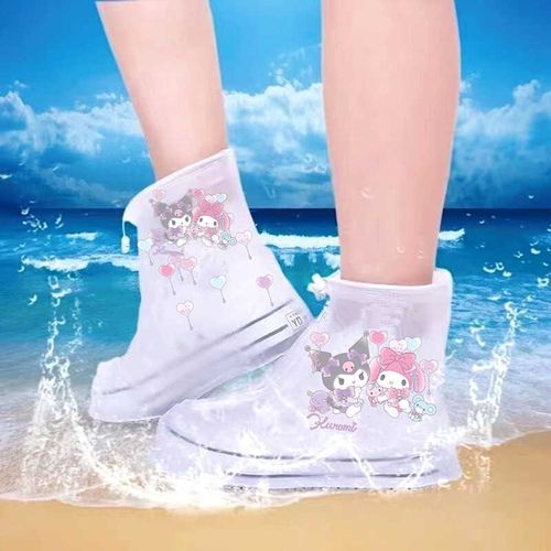 库洛米儿童雨鞋套防水防滑男童女童幼儿园学生加厚耐磨高筒雨靴女