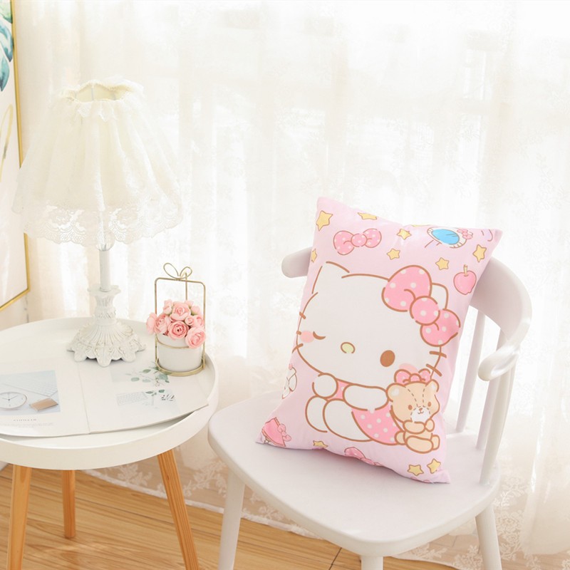 可爱少女心抱枕空调毯卡通两用靠垫枕头办公室毯子午Y休午睡盖毯