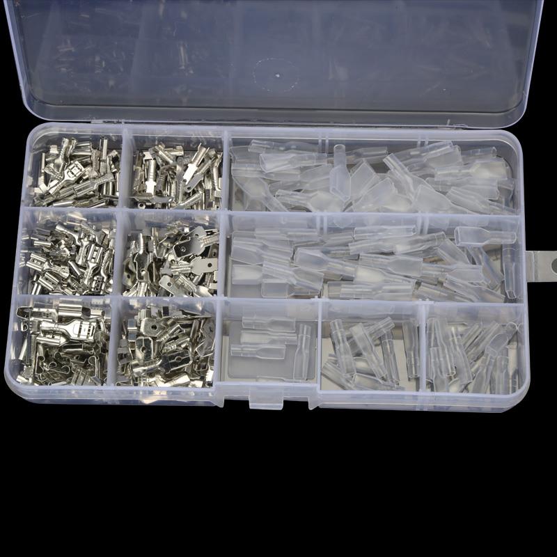 盒装63488插簧插片护套2各3套 EZT冷压接线0母端子公对插接头