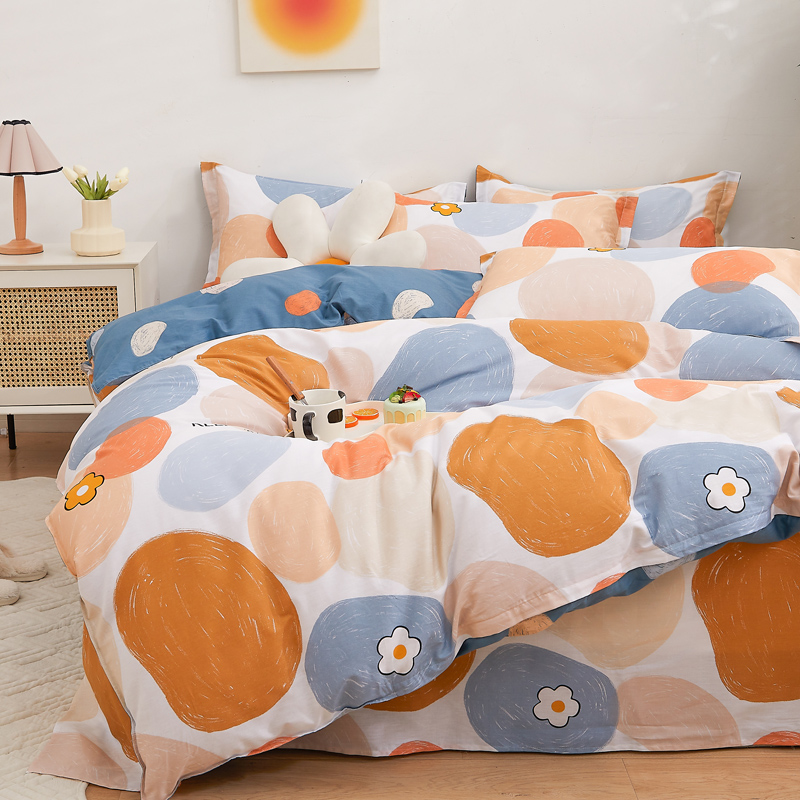 纯棉被套180×220四件套180x200cm全棉被罩床单1.8*2.U2米1.8*2.0