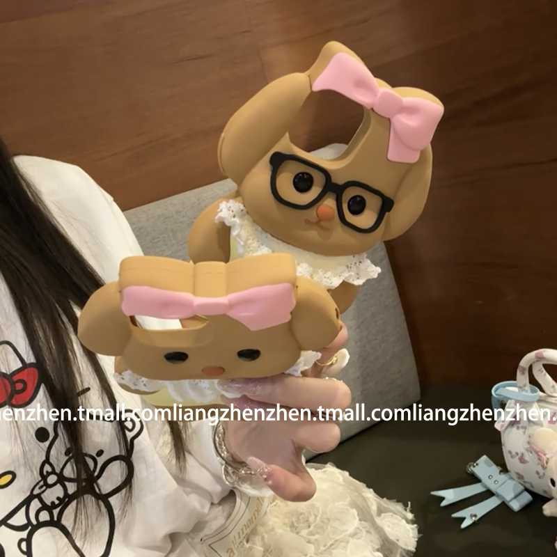 可爱森贝尔立体适用苹果16promax手机壳iphone14女款15pro新款13软边硬壳pro防摔12卡通硅胶软壳网红少女甜美