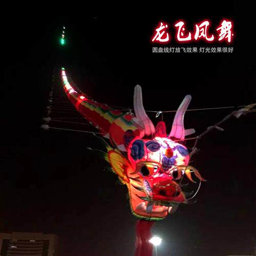 夜光风筝灯新款多色变亮食LED圆盘线灯锂电充电