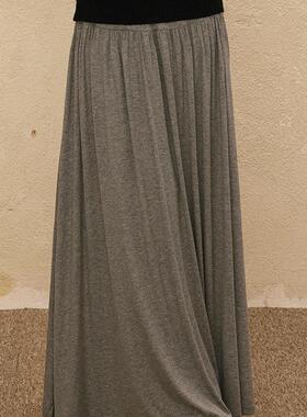 Herstory 松弛感拿捏～韩系简约慵懒百搭收腰显瘦垂感针织半身裙