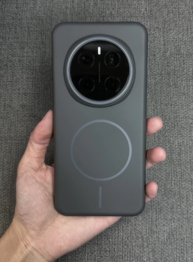 简约黑武士细圈磁吸适用荣耀majic7pro手机壳华为mate70/60新pura70磨砂P50/40魔术7超薄300全包nova13/12硬+