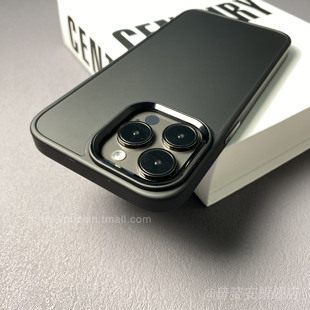 ins奢华高端金属镜框适用苹果16promax手机壳iPhone15pro全包防摔手机套14简约纯色高级感13亲肤手感12男女款