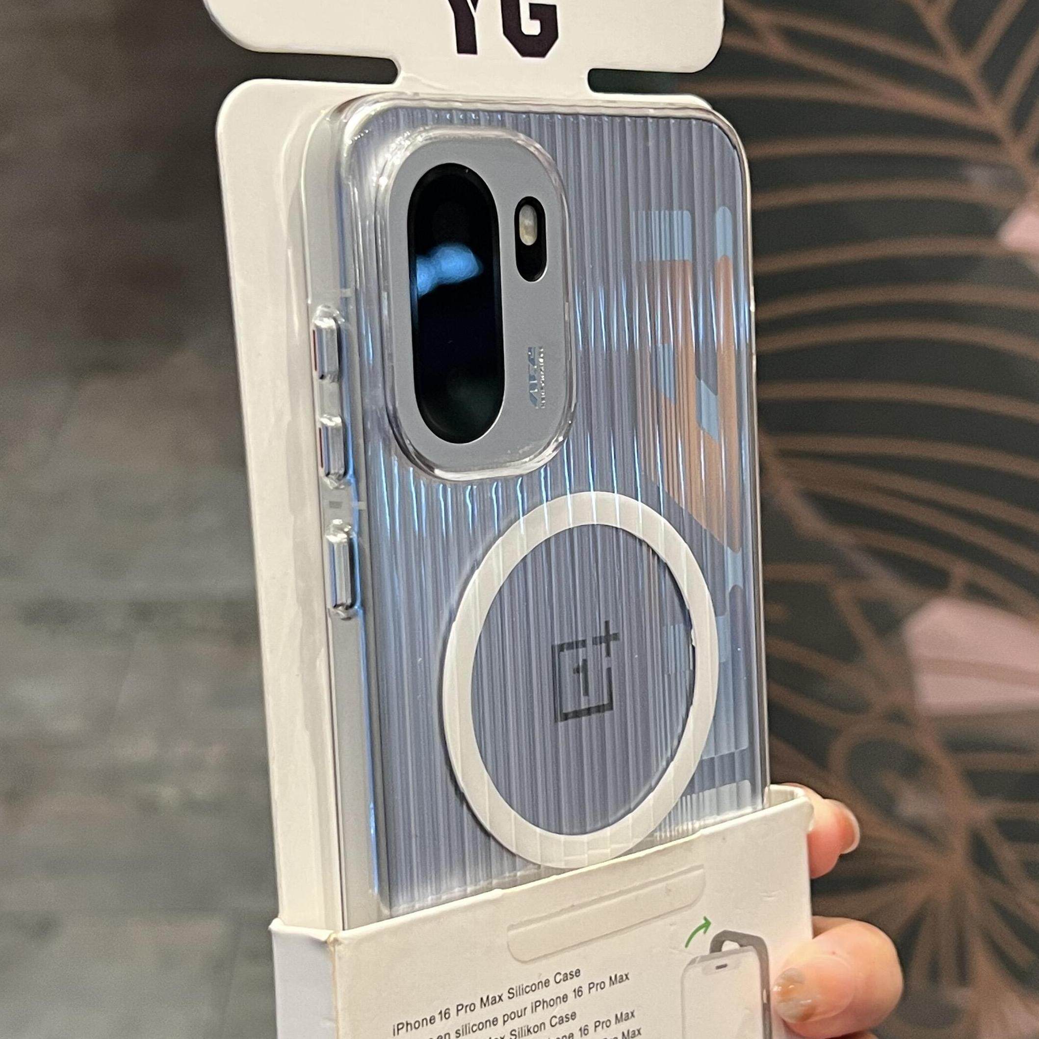 Magsafe磁吸透明光栅瓦楞纹适用一加Ace6手机壳15新款turbo6全包ace3防摔oppoFindx9高级感x8s+超薄reno14硬