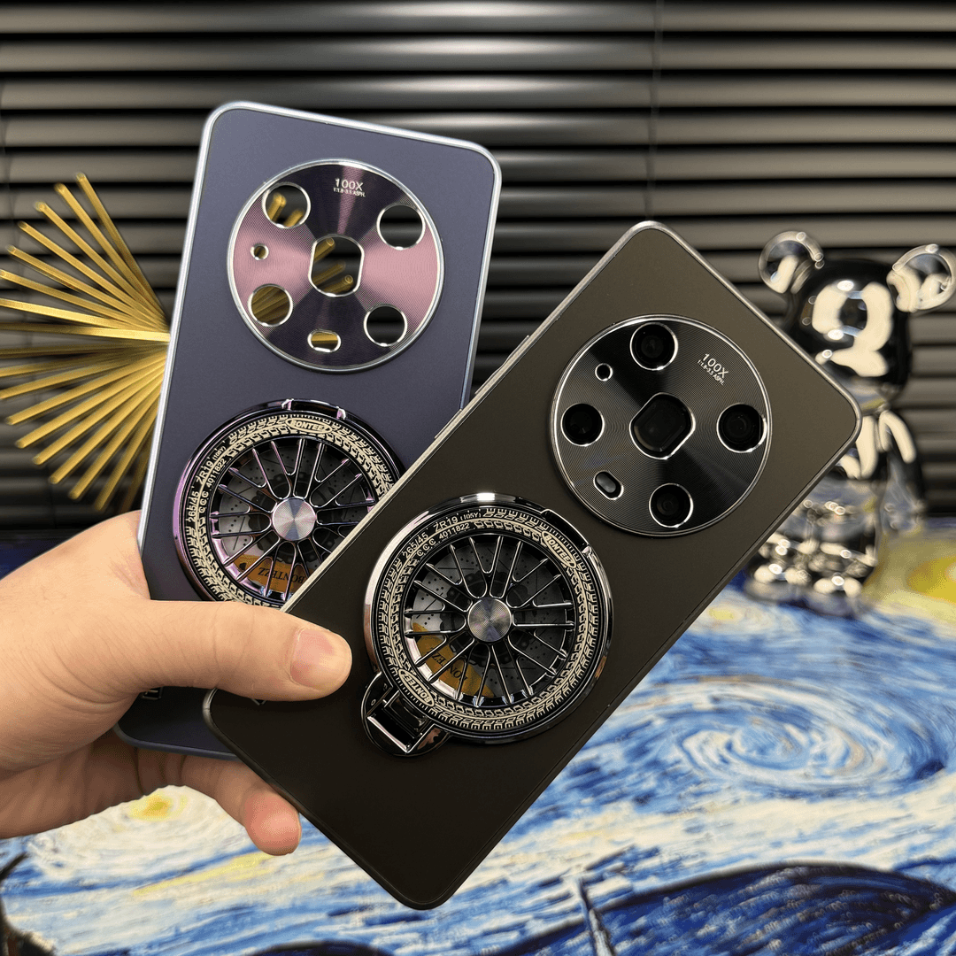 X60不沾指纹金属漆流光磨砂适用华为magic4pro磁吸手机壳magic7/6全包mate60pro陀螺支架70荣耀200防摔nova13