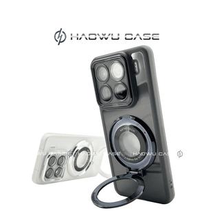 适用小米15pro带支架手机壳15透明14pro/12/11/10s自带镜头膜男女硅胶软壳防摔简约13ultra高级感时尚保护套