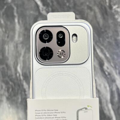 适用oppofindx9白色荔枝纹磁吸