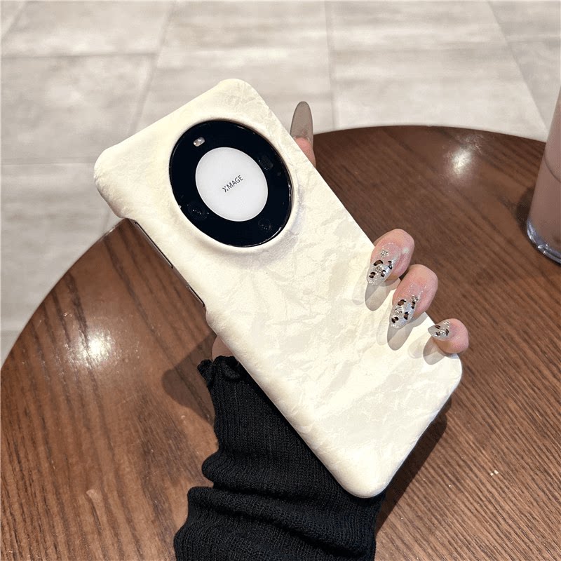 高级感丝绒纹理适用华为mate70pro手机壳mate60保护套magic7/6pro半包款pura70防摔肤感新款高端奢华硬壳女+