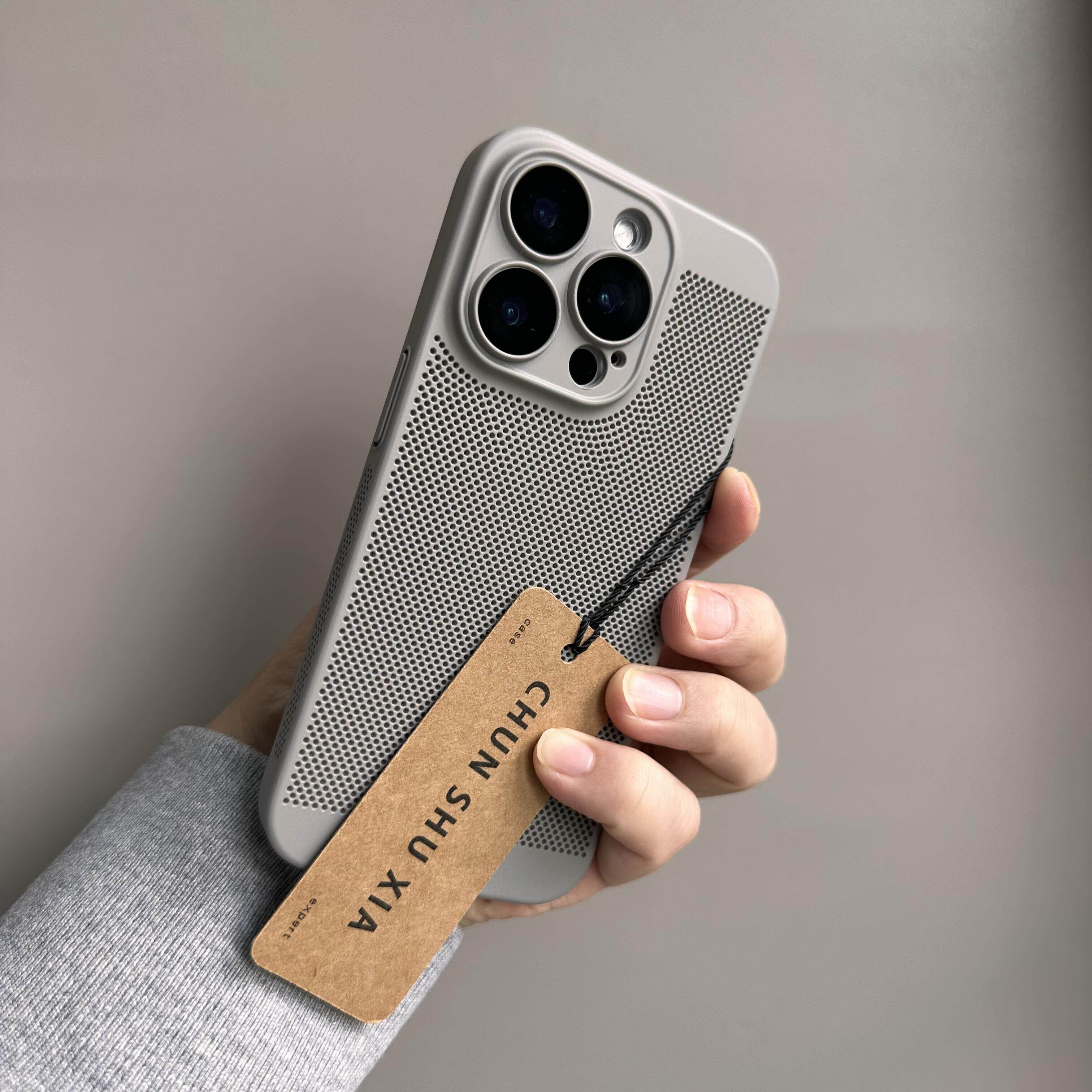 钛灰色散热降温透气超薄适用华为mate70/x60pro+手机壳荣耀400全包magic7pro硬Pura80新nova14磨砂12/13pro套