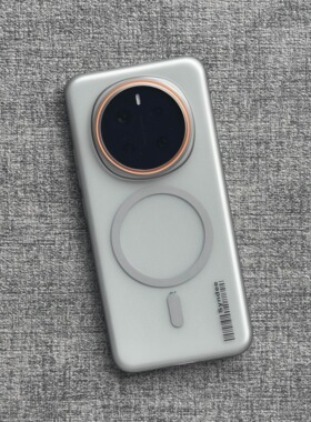 简约磨砂磁吸无线充电钛灰色适用荣耀Majic7pro手机壳华为mate60高级感p70超薄300ultra全包nova13/12防摔硬X