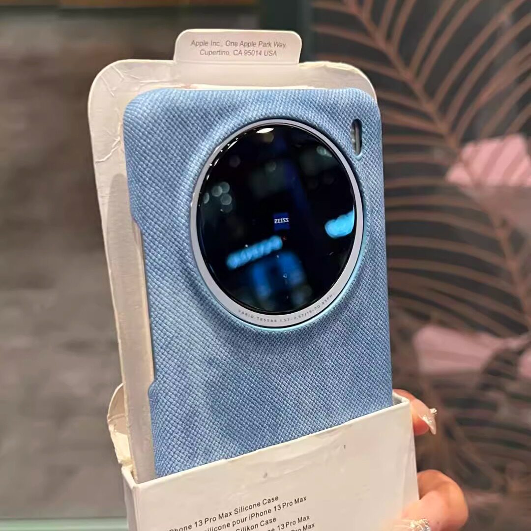 复古港风牛仔裤布纹半包手机壳