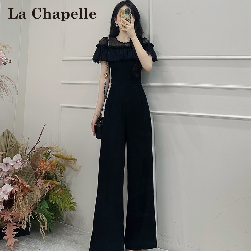 LaChapelle/拉夏贝尔2026年夏季通勤风高端时尚收腰显瘦连体裤女