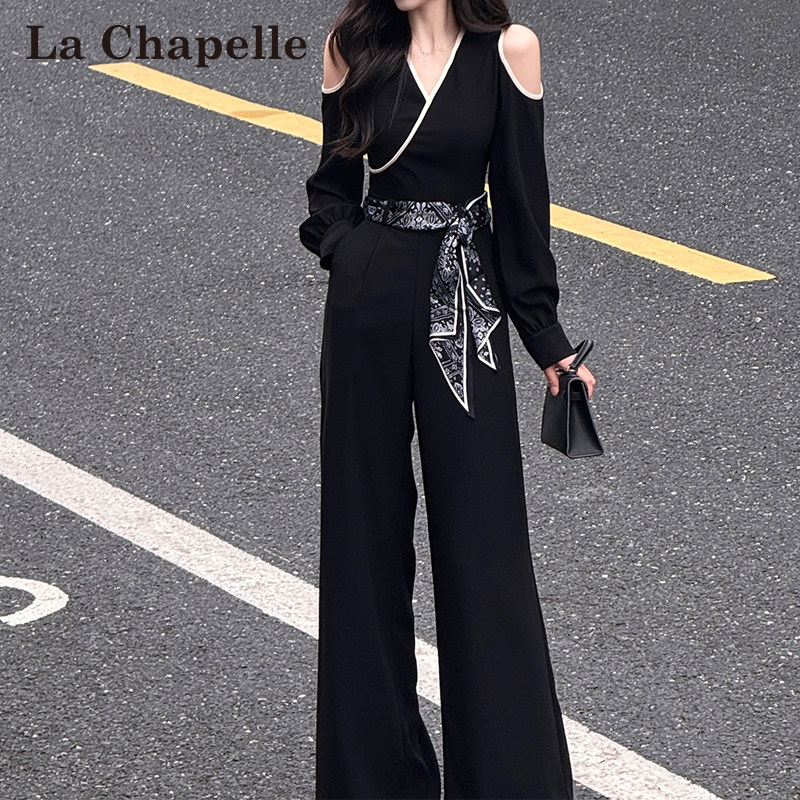 LaChapelle/拉夏贝尔2026年春夏薄款时尚洋气减龄收腰显瘦连体裤