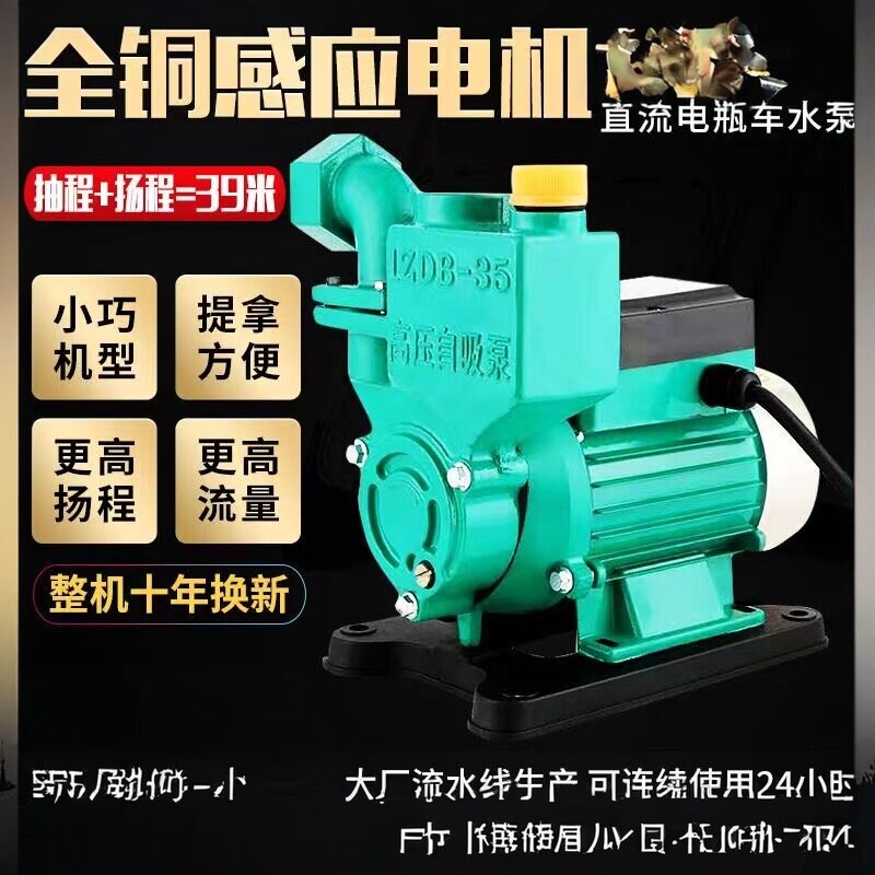 小型直流潜水泵抽水机家用12v48v60v72v电瓶电动车农用无刷自吸泵