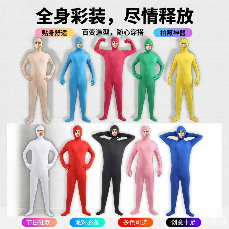 万圣节cos衣服隐身服装舞台表演