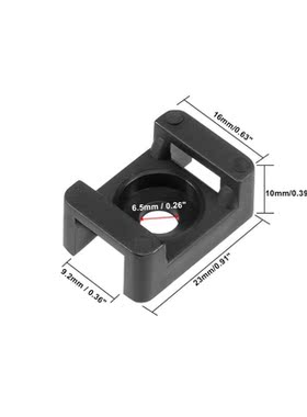xcell 50Pcs/lot Black 9.2mm Hole Width Cable Tie Base HC-2 S