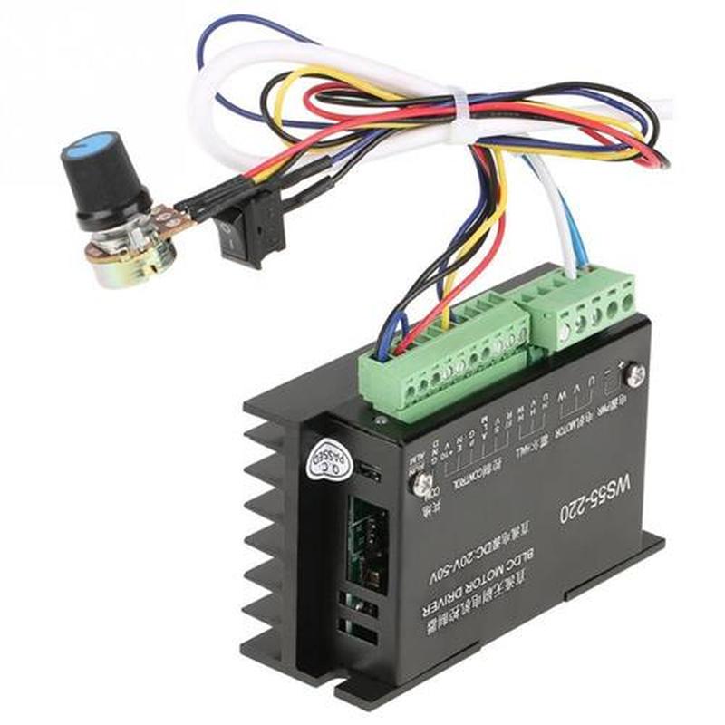 WS55-220 DC 48V 500W DC Motor Driver CNC Brushless Spindle 3