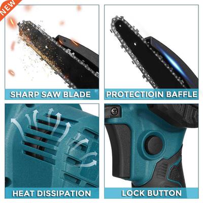 6 Inch Electric Chainsaw Cordless Handheld Pruning Saw Porta