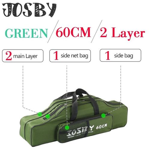 152/122/60cm Fishing Bag Oxford Cloth Folding Fishing Rod Re