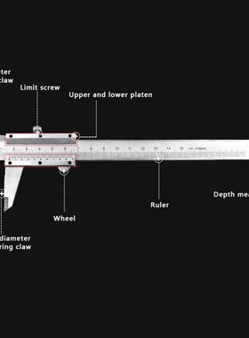 Vernier Caliper 0.02mm Metal Calipers Gauge Micrometer Measu