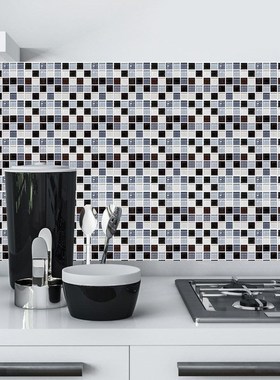 10pcs DIY Mosaic Self Adhesive Tile Backsplash Wall Sticker